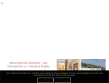 Tablet Screenshot of menuiserie-aubance.com